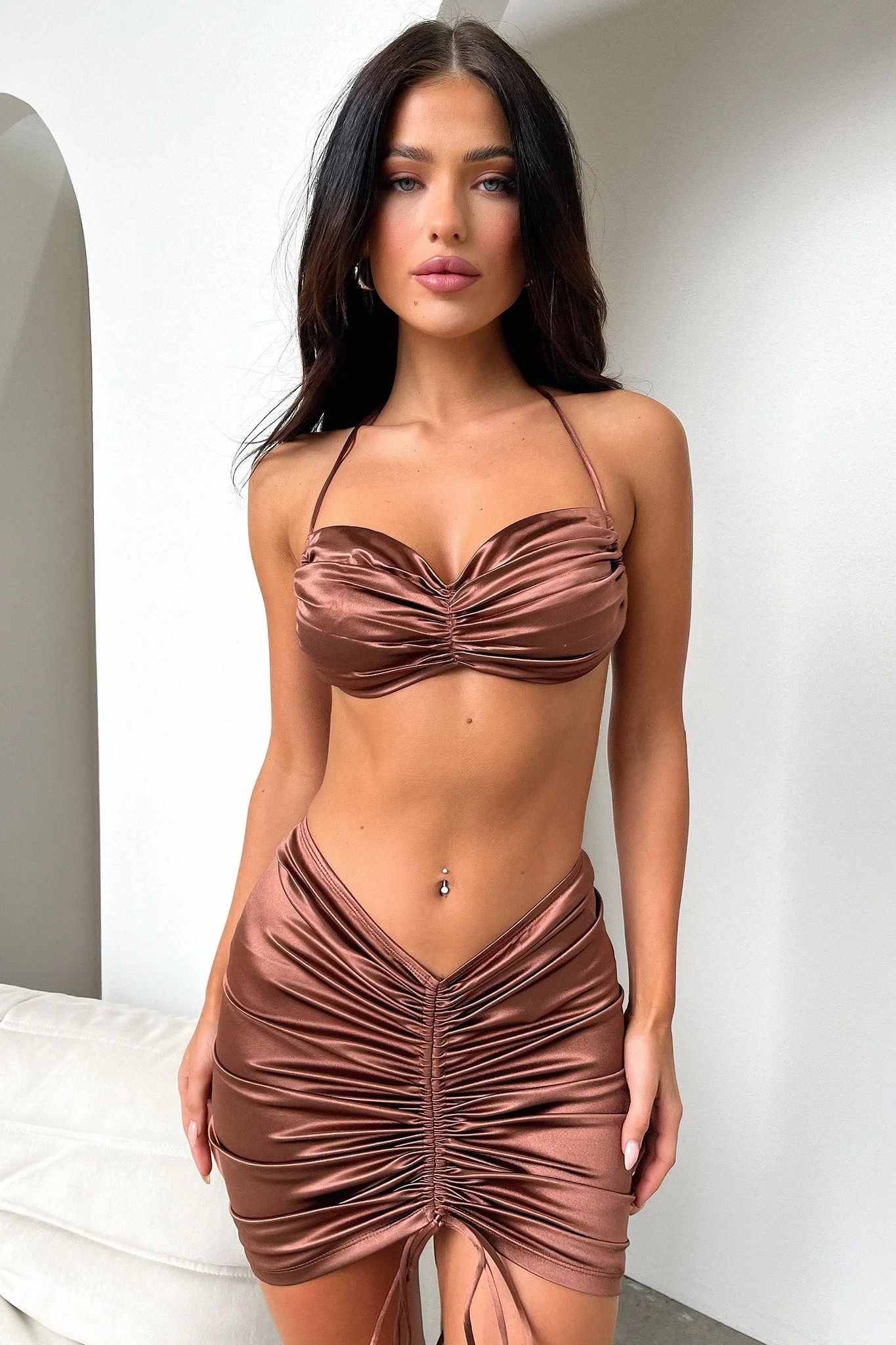 Alannah Crop - Brown - Image 10