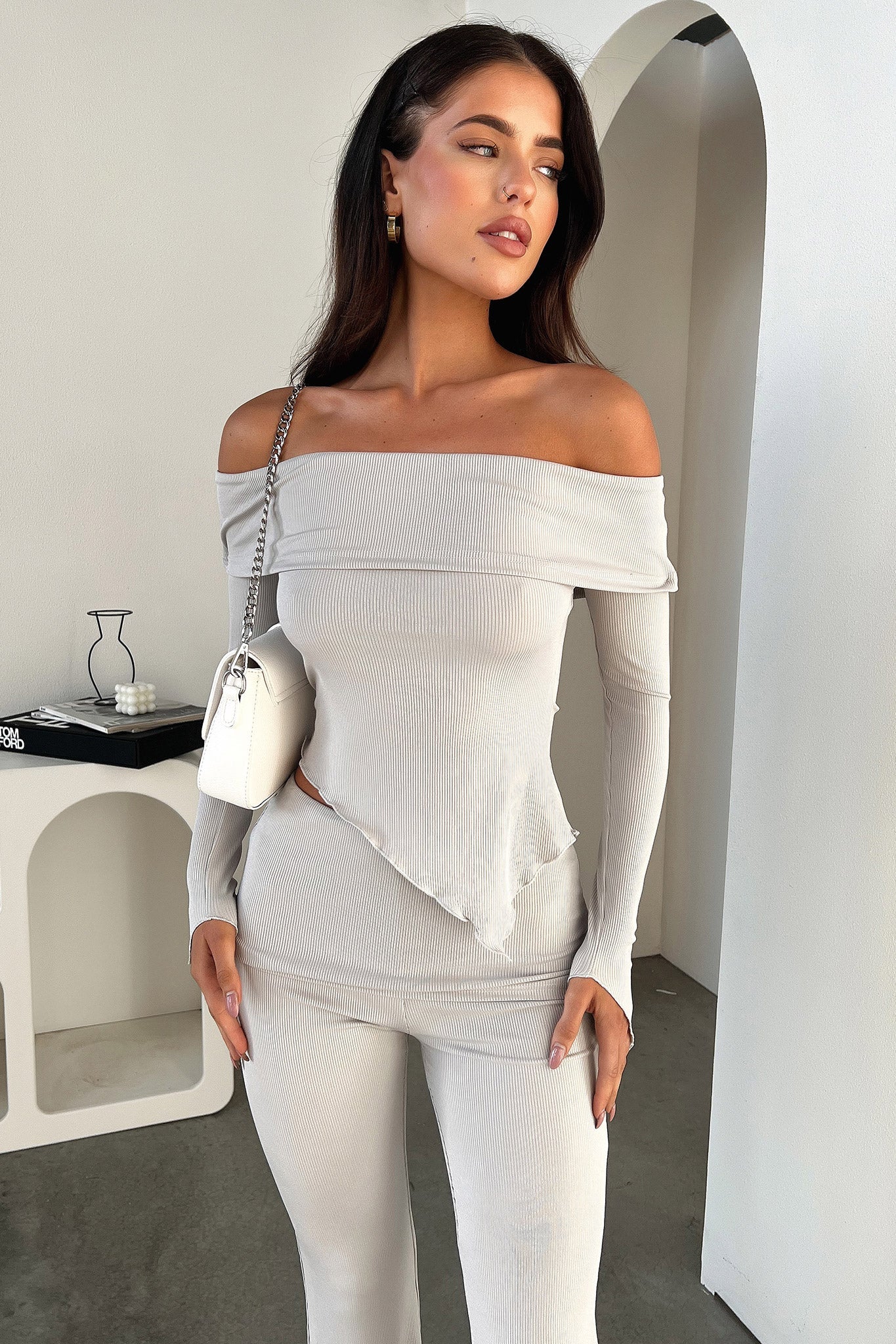Aniston Top - Grey - Image 9