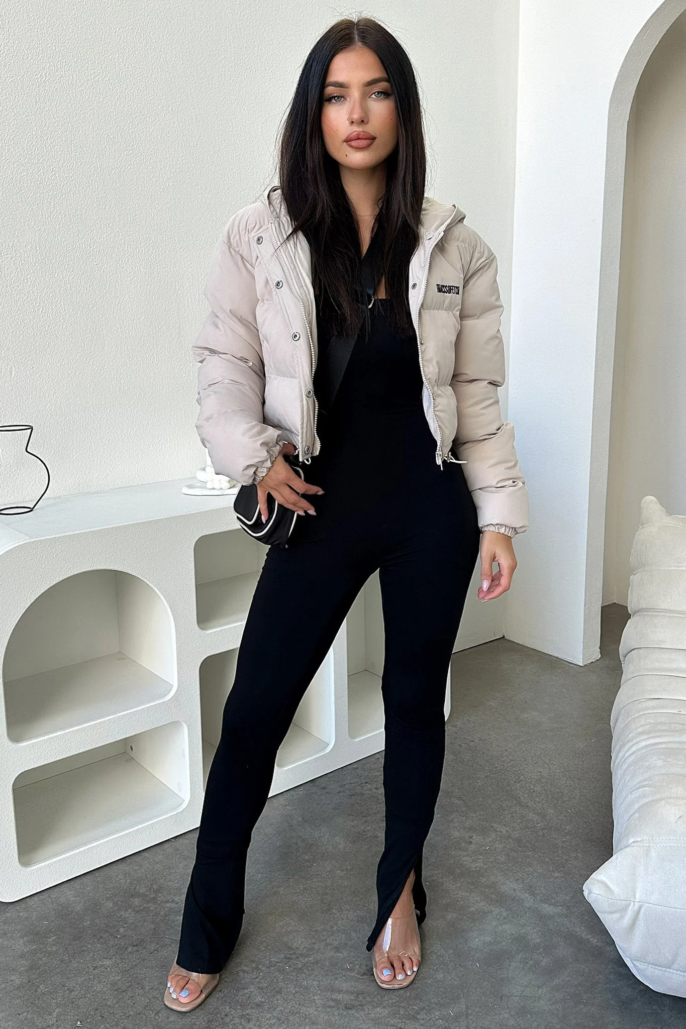 Cyrus Puffer Jacket - Bone - Image 4