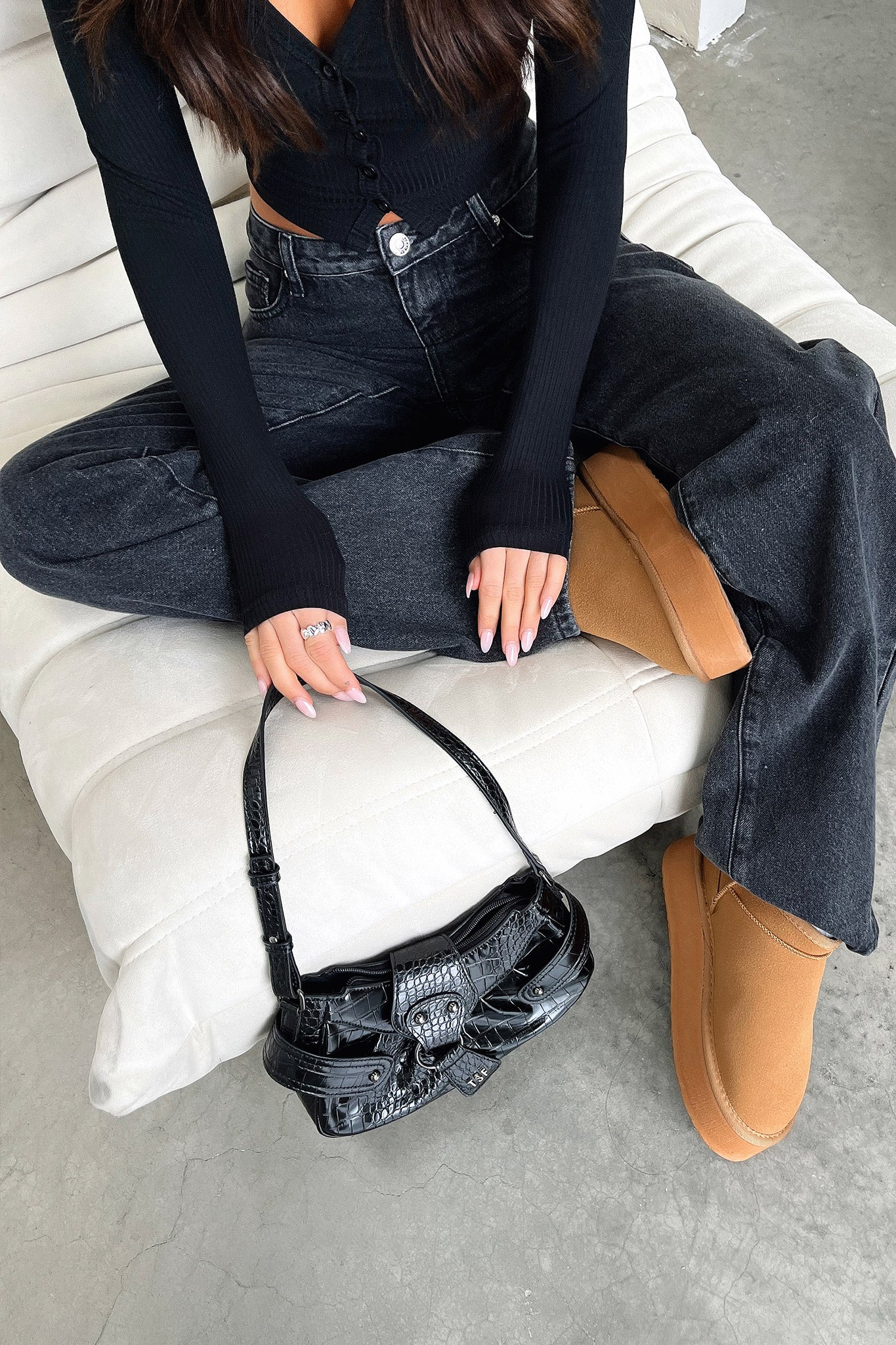 Eesha Platform Boots - Chestnut - Image 8