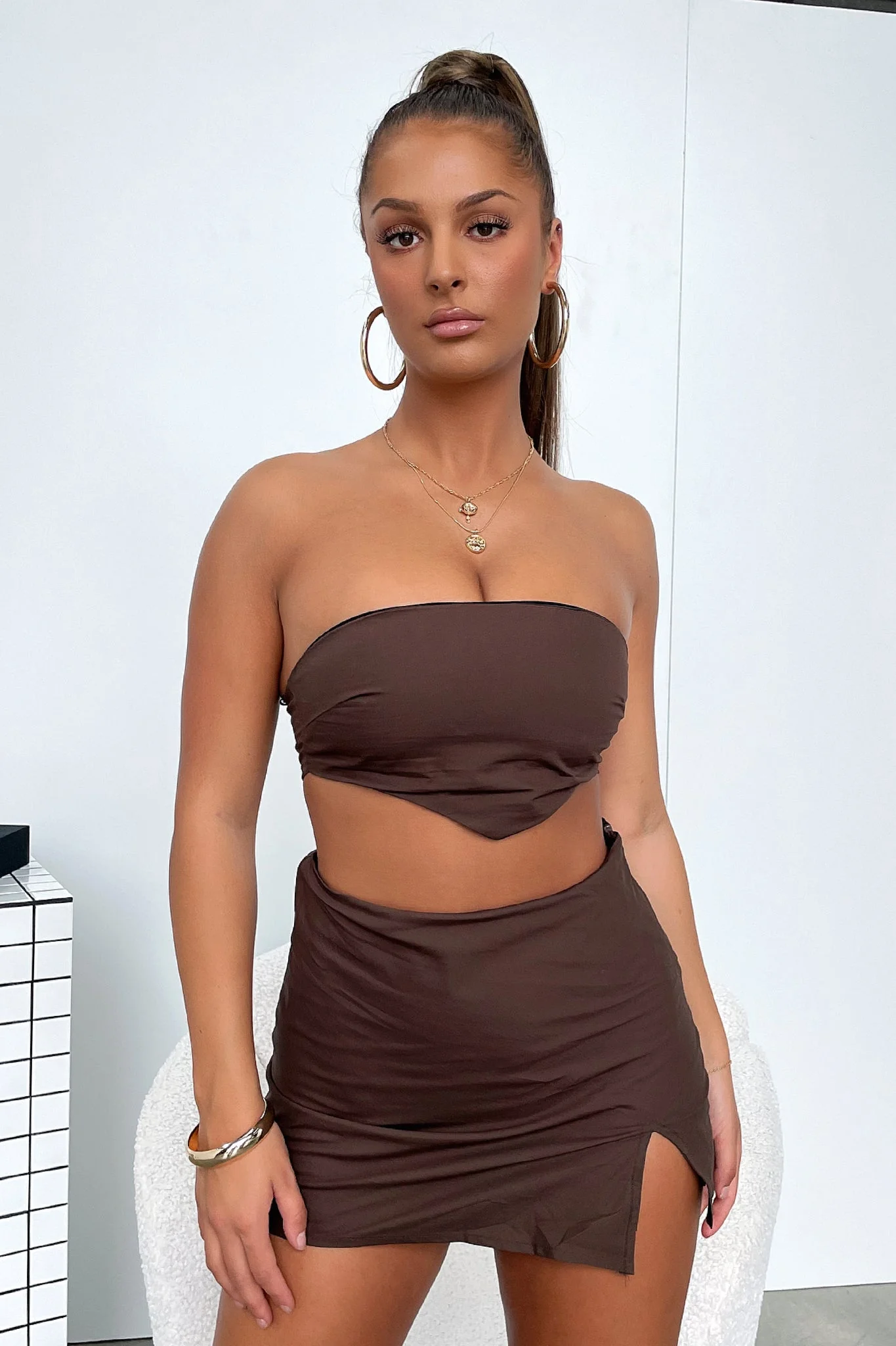 Julia Crop - Brown - Image 2