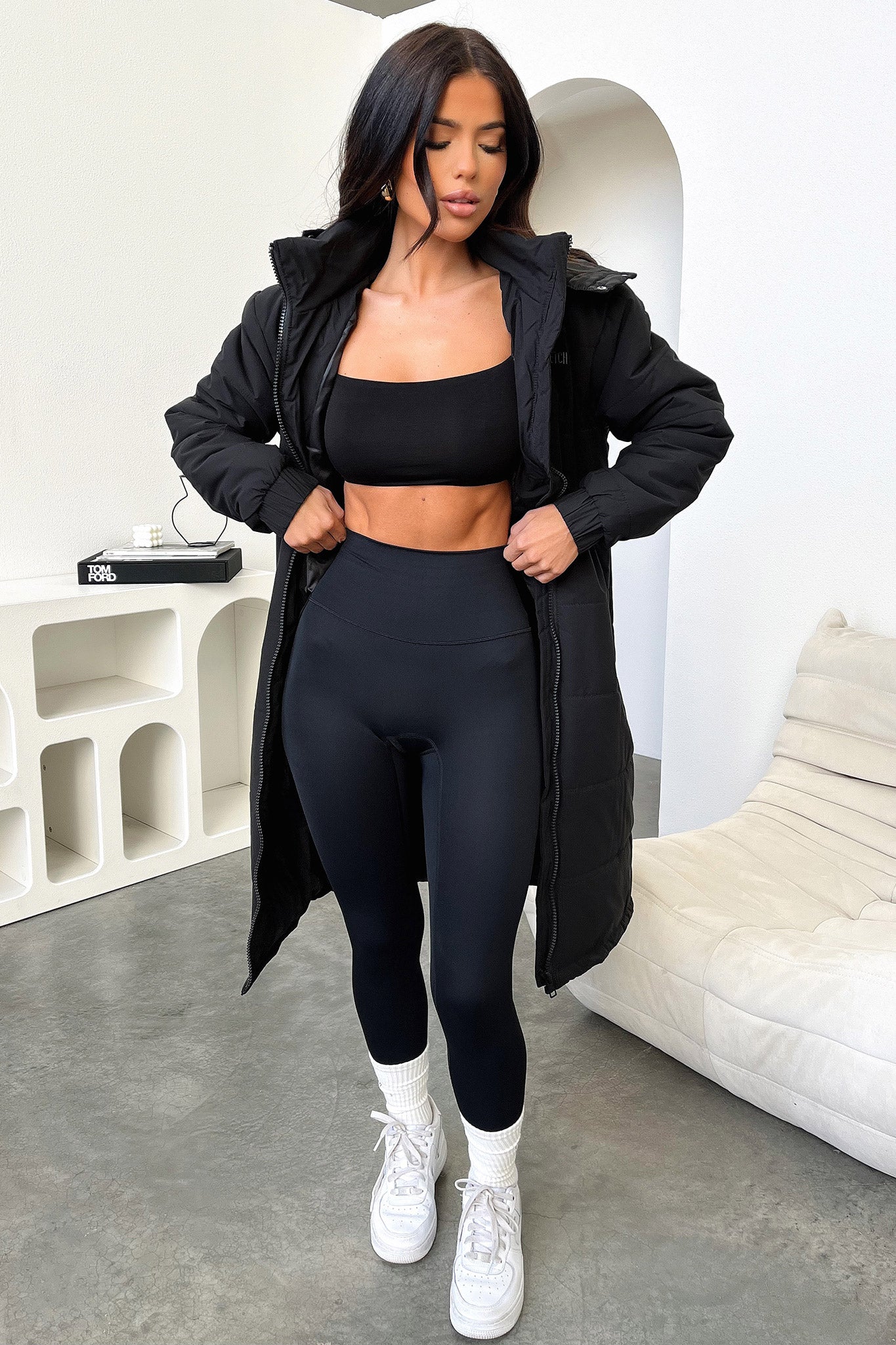 Keoni Puffer Jacket - Black - Image 4