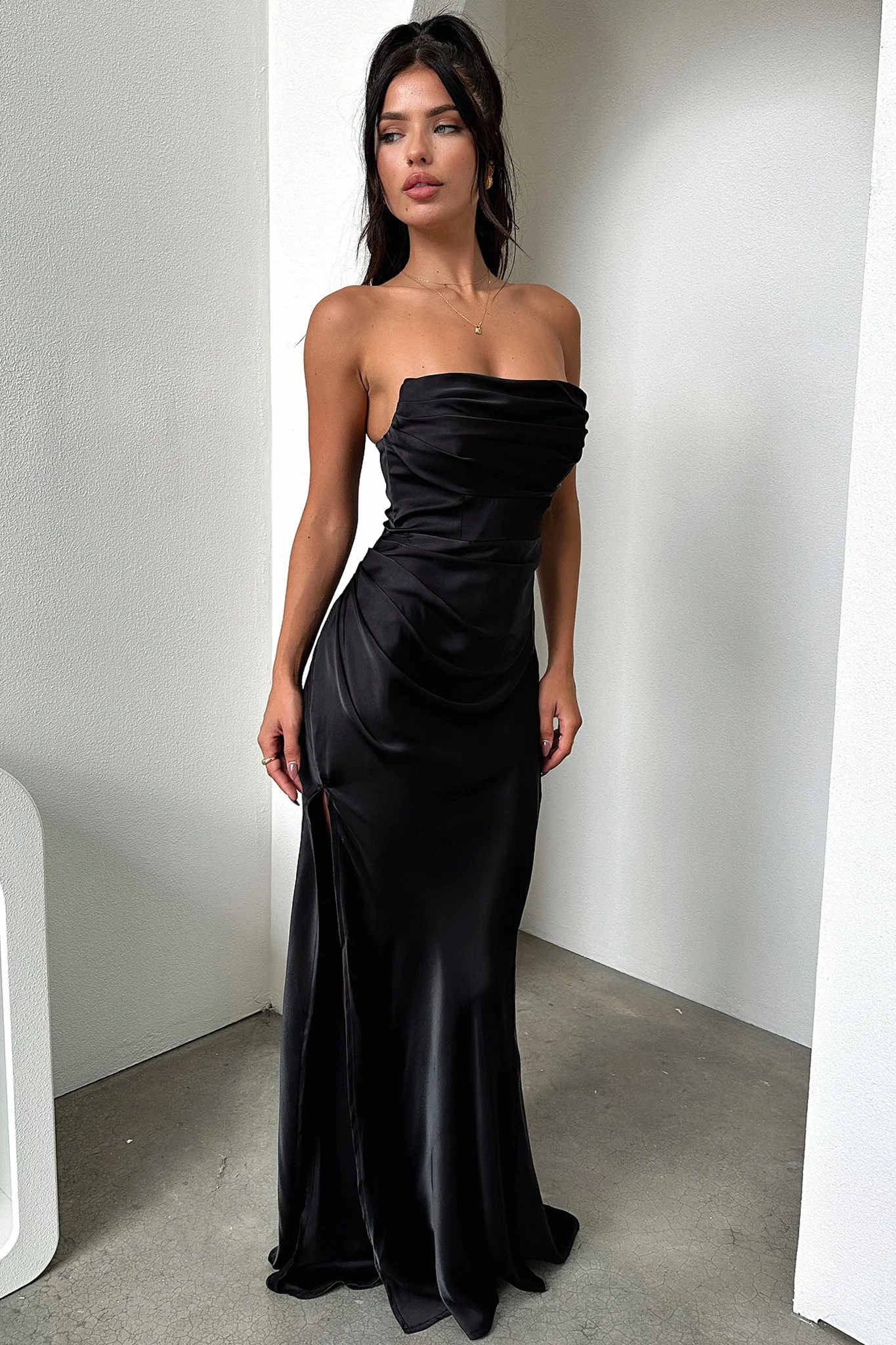 Lola Maxi Dress - Black - Image 5
