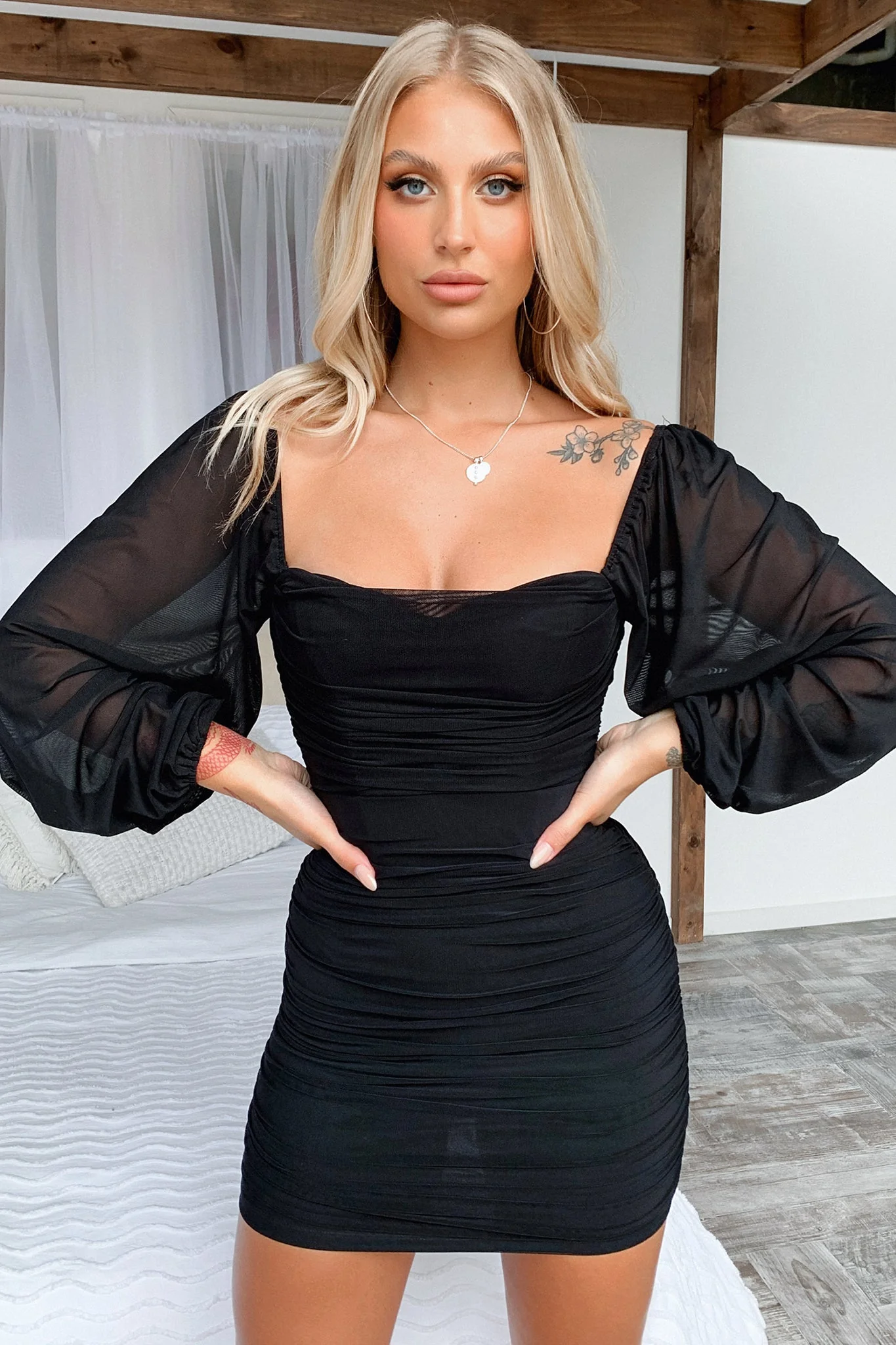 Marie Dress - Black - Image 6
