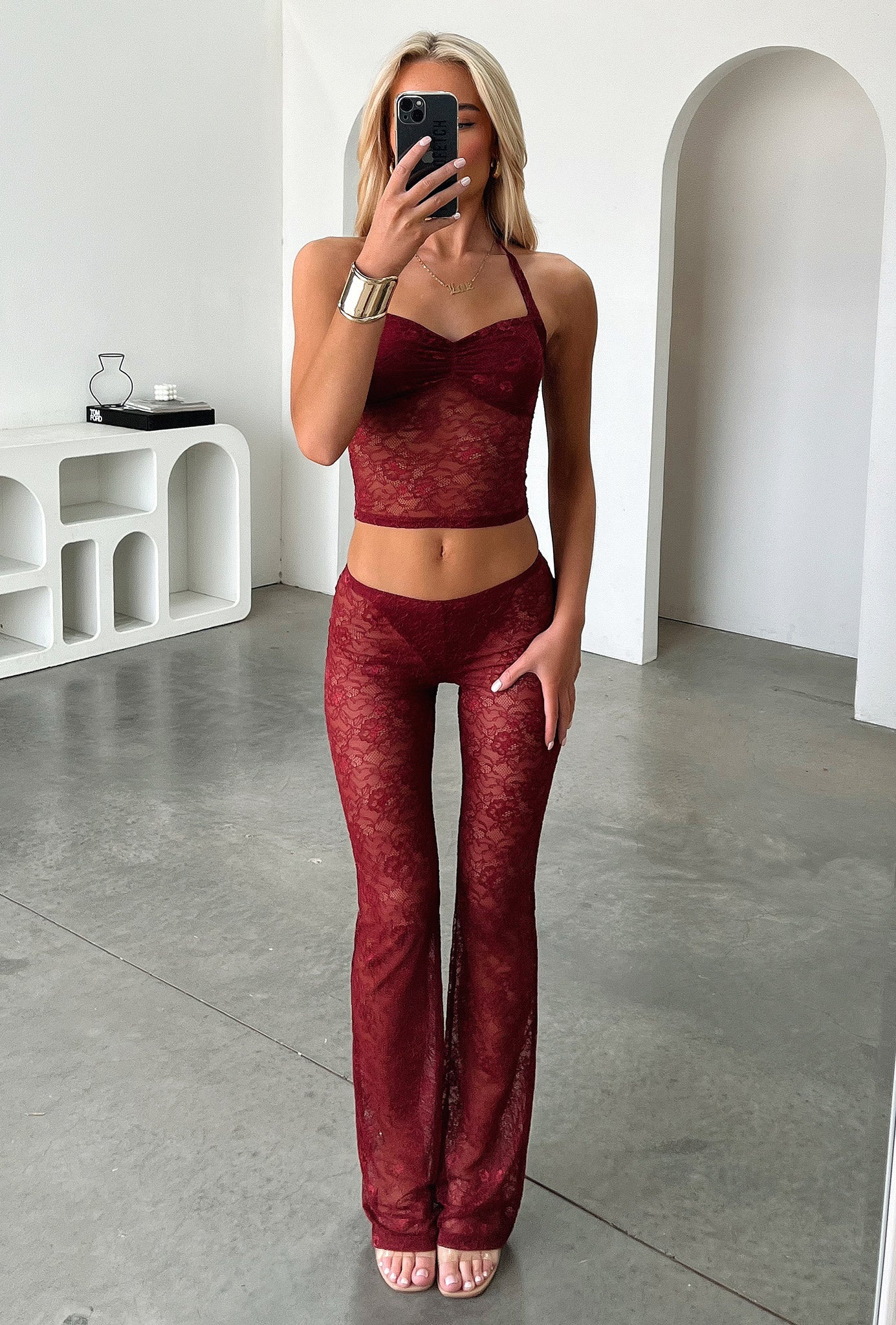 Melina Top - Burgundy - Image 6
