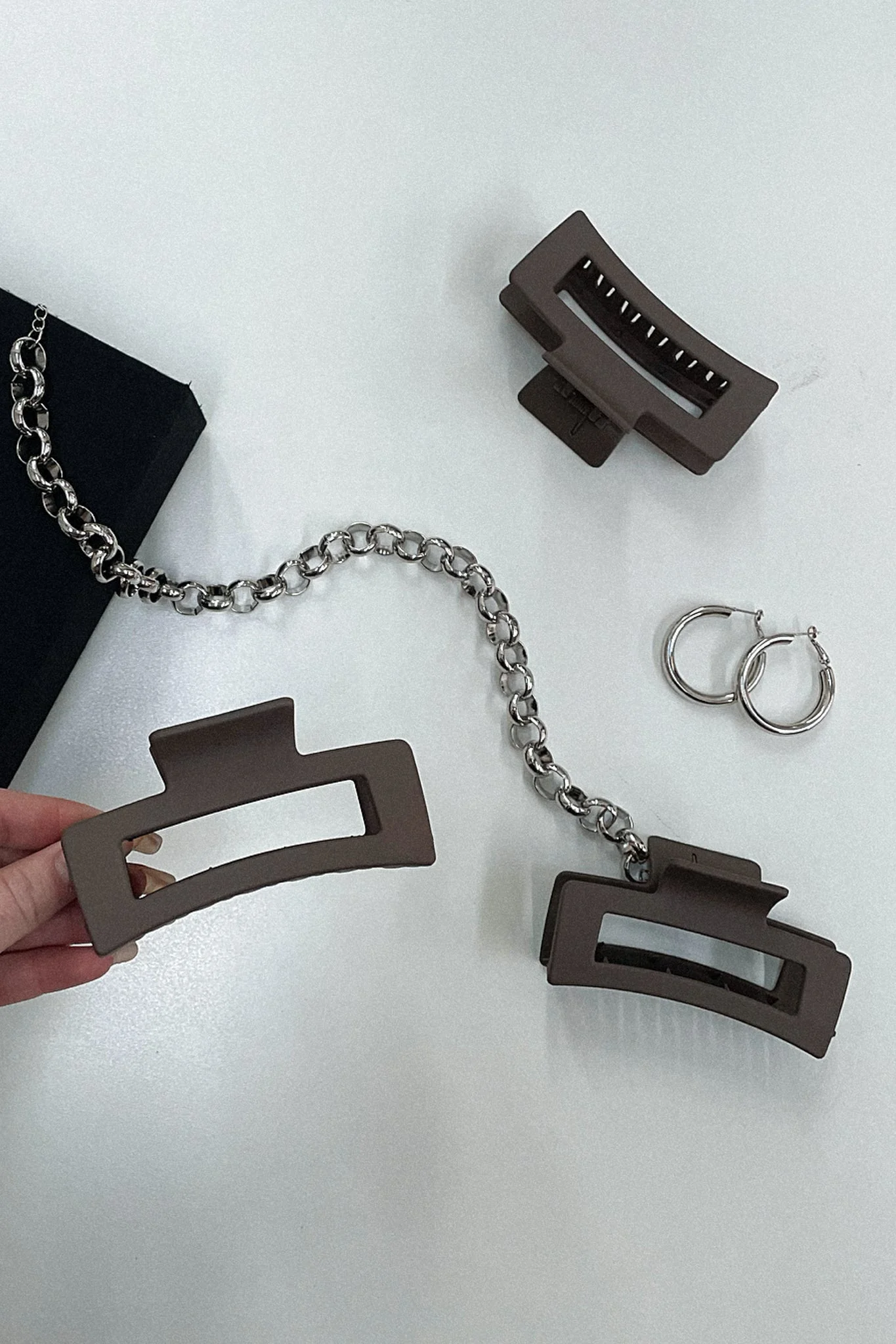 Mika Claw Clip - Brown - Image 3