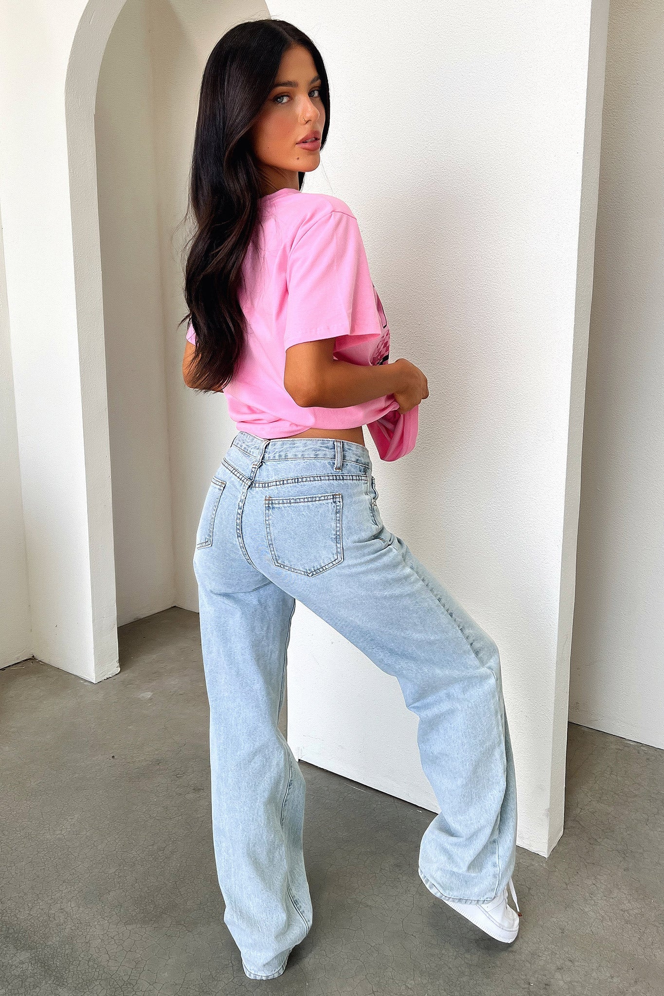 Pitstop Oversized Tee - Pink - Image 7