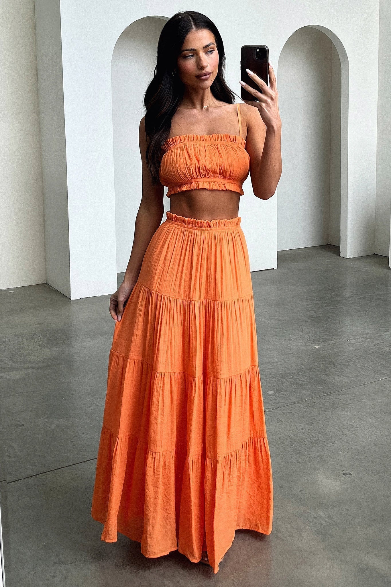 Selina Crop - Orange - Image 2