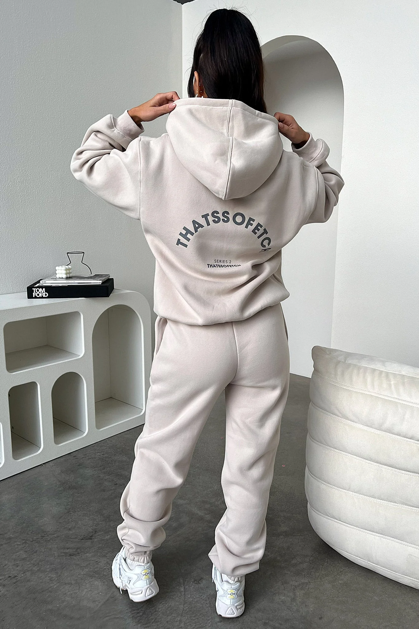Series 2 Sweatpants - Beige / Charcoal - Image 5