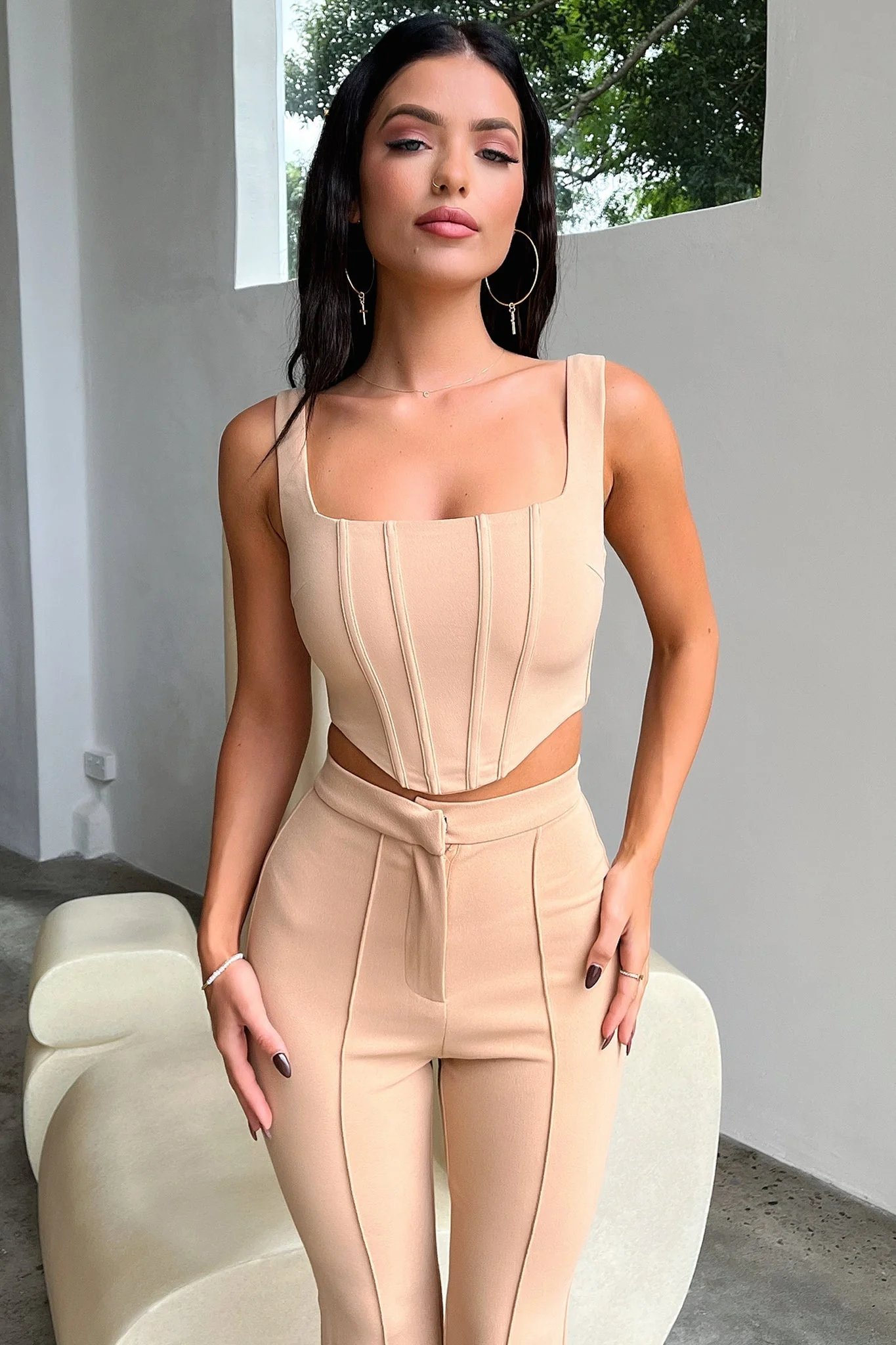 Token Flare Pants - Tan - Image 2